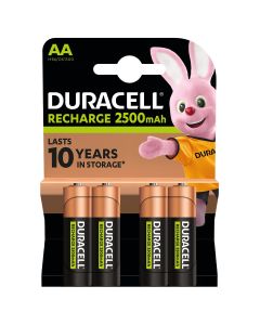 DURACELL Recharge, acumulatori, AA 2500 mAh, 4 buc