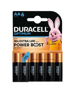 DURACELL Optimum AA, baterii, 6 buc