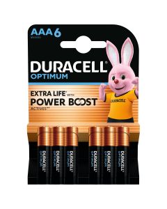 DURACELL Optimum AAA, baterii, 6 buc