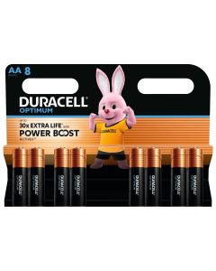 DURACELL Optimum AA, baterii, 8 buc