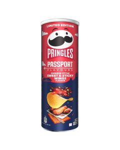 PRINGLES Sweet&Sticky Wings, chips, cu gust de aripioare dulci de pui, 165 g