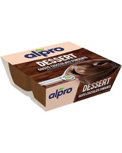 ALPRO Dessert Gusto Cioccolato Fondente, gustare, desert din soia, cu ciocolata neagra, 4x125 g