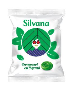SILVANA Menta, dropsuri, 75 g, 1 buc