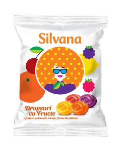 SILVANA Fructe, dropsuri, 75 g, 1 buc