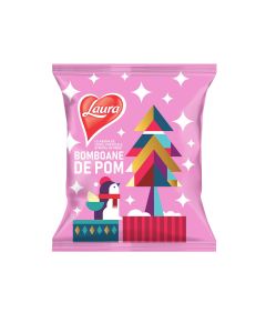 LAURA de pom, bomboane, cu aroma de cocos, portocale, strudel de mere, cacao, 36 x 184 g, 1 buc