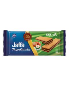 JAFFA WAFERS Napolitane, gustare, cu crema de alune de padure, 187 g