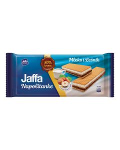 JAFFA WAFERS Napolitane, gustare, cu crema de lapte si alune de padure, 187 g