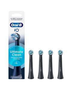 ORAL-B iO Ultimate Clean, rezerva periuta electrica, compatibile doar cu seria iO, Negru, 4 buc
