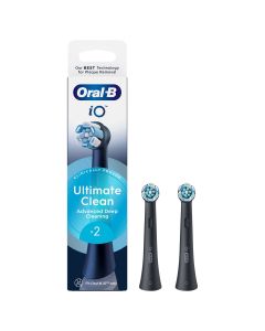 ORAL-B iO Ultimate Clean, rezerva periuta electrica, compatibile doar cu seria iO, Negru, 2 buc
