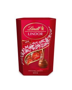 LINDT Lindor, bomboane de ciocolata, cu lapte, 137 g