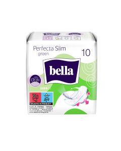 BELLA Perfecta Green, absorbante igienice, subtiri, Normal, 10 buc